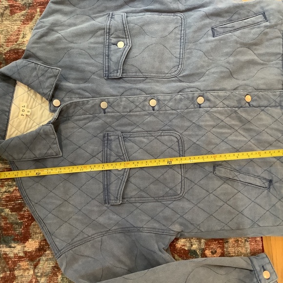 New POL Quilted Denim Barn Style Oversized Jacket - Picture 5 of 7